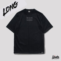 ? 12.12 SALE ? ® Oversize Long รุ่น Neck Social สีดำ ( สกรีนนูน ) ชาย หญิง M L / OL