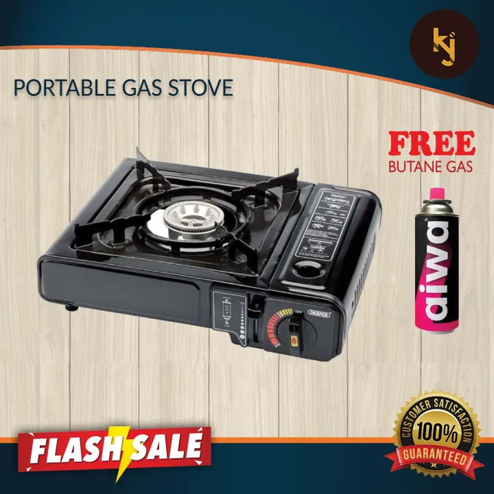 K&J HIGH QUALITY Portable Gas Stove with Free Butane Gas Lazada PH