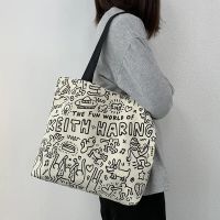 ◘☜☸  2022 Student Handbag Tote Book Womens Canvas Shoulder Shopper Cotton Reusable Shopping for Woman