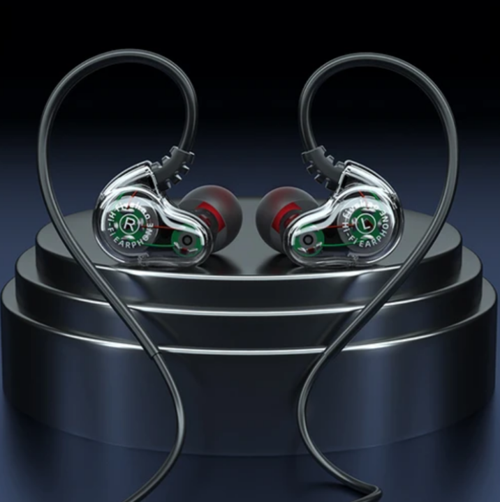 610A Original Quad Core Earphones 9D Surround Sound Bass Noise