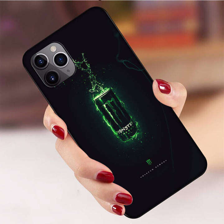 casing-หรับ-iphone-11-12-mini-x-xs-xr-pro-max-6-6s-7-8-6-7-8-plus-5-5s-se-2020-el80-monster-energy-pattern-phone-เคสโทรศัพท์-อ่อนนุ่ม-tpu-black-ปก