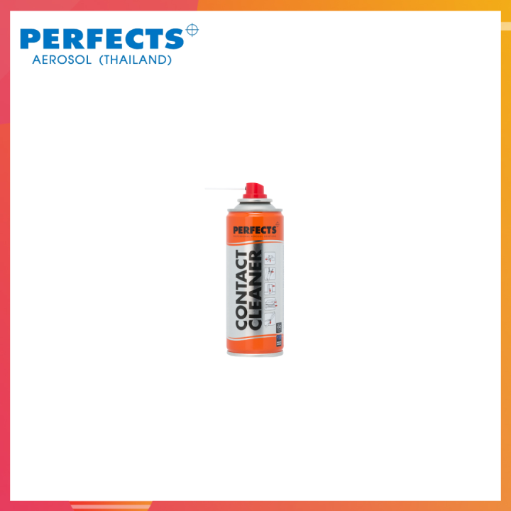 สเปรย์ทำความสะอาดผิวสัมผัส-perfects-ส้ม-contact-cleaner-200-ml-ป้องกันสนิมและการกัดกร่อน-ไล่ความชื้นลดการเกิดสนิม