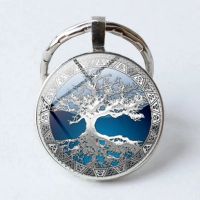 ใหม่เครื่องประดับมิตรภาพจดหมายแฟชั่น Tree of Life Key CHAIN ​​จี้