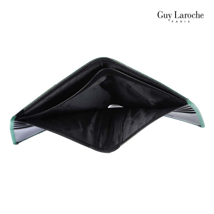 guy-laroche-กระเป๋าสตางค์พับสั้น-รุ่น-mgw0321-สีเขียว