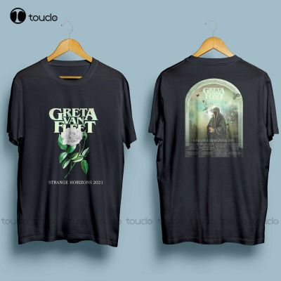 New Greta Van Fleet Strange Horizons Tour 2021 MenS T-Shirt Size S-5XL Cotton T Shirt Tee oversized&nbsp;tees fashion funny new