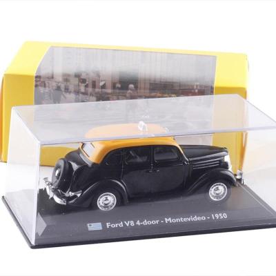 1:43 Scale Ford V8 4-Door Montevideo 1950 TAXI Cab Diecast Metal Car Model Toy For Kids Gifts Collection Original Box Static