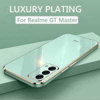 {OLI STUDIO} เคสมือถือชุบโลหะทรงสี่เหลี่ยมสุดหรูสำหรับ Realme GT Master Edition 5G Neo 2 2T 3T TPU นุ่มกันกระแทกฝาครอบหลังซิลิโคน Fundas