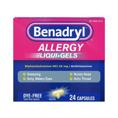 Benadryl Allergy Dye-Free LIQUI-GELS