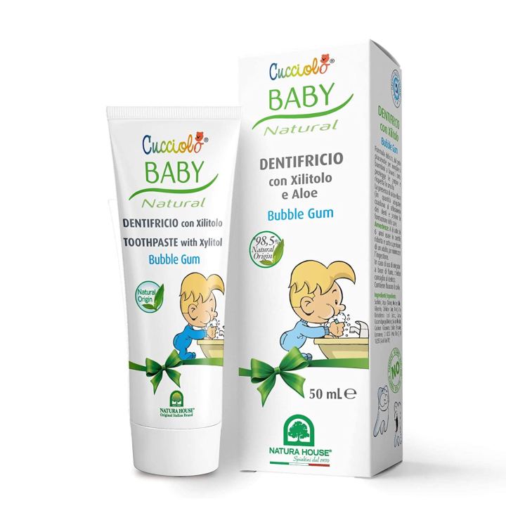 Cucciolo Baby Natural Toothpaste with Xylitol and Aloe