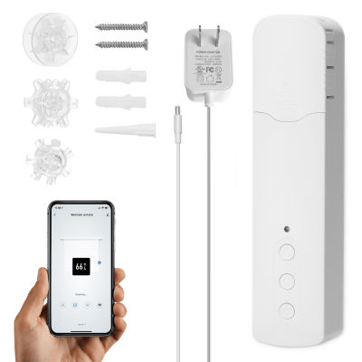 Keykits-Tuya WiFi TM616EGWT อัจฉริยะดึงลูกปัดมอเตอร์ผ้าม่านบ้านอัจฉริยะในครัวเรือนโรงแรมม่านไฟฟ้ามอเตอร์ผ้าม่าน S Mobilephone APP Control ควบคุมเสียงเงียบเข้ากันได้กับ Alexa Google Home