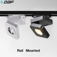 360 Degrees Angle Adjustable COB LED Track Light 5W 7W 10W Ceiling Rail Spot Lamp Track Spotlight Fixture for Home Clothing Shop