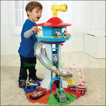  Paw Patrol, Mighty Lookout Tower with 4 Exclusive Bonus Action  Figures, Toy Car, Lights and Sounds ( Exclusive), Kids Toys for Ages  3 and up : Toys & Games