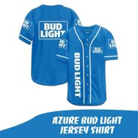 2023 New Azure Bud Light jersey shirt - Jersey baseball - Sport fashion - Baseball Tshirt - for men, women, unisex