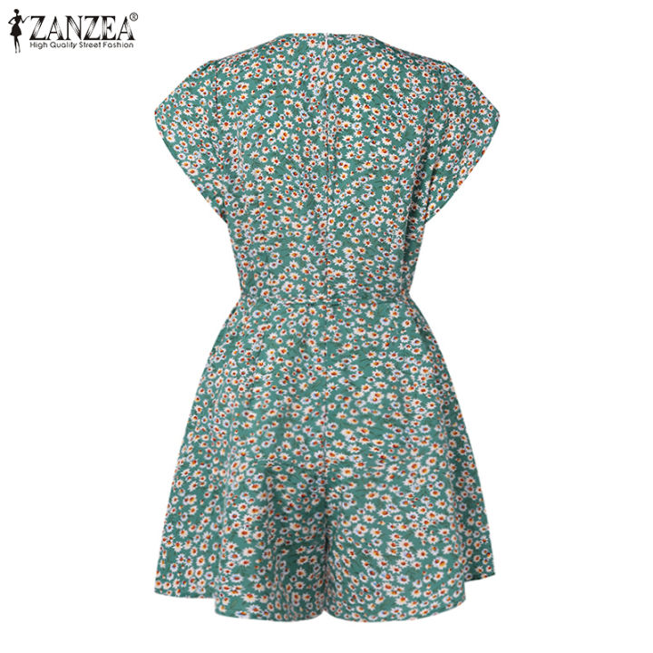 จัดส่งฟรี-fancystyle-zanzea-ชุดจั๊มสูทแขนบานคอวีพิมพ์ลายดอกไม้สำหรับวันหยุดชายหาด-15