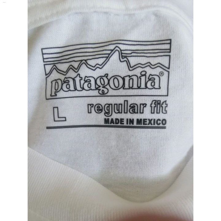 เปียโนผู้ชาย-มีสต๊อก-patagonia-patagonia-เปียโนชายเสื้อยืดโลโก้แขนสั้นผ้าฝ้ายระหว่างประเทศ