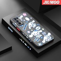 JIUMOO เคสสำหรับ OPPO Reno 5 Reno 5 Pro Reno 5K 5G X3 Lite เคสลายสุนัขลอเรลน่ารักขอบสี่เหลี่ยมด้านข้างบางดีไซน์ใหม่กันกระแทกมีน้ำค้างแข็งโปร่งใสแข็งเคสมือถือปลอกซิลิโคนคลุมทั้งหมดกล้องป้องกันนุ่ม