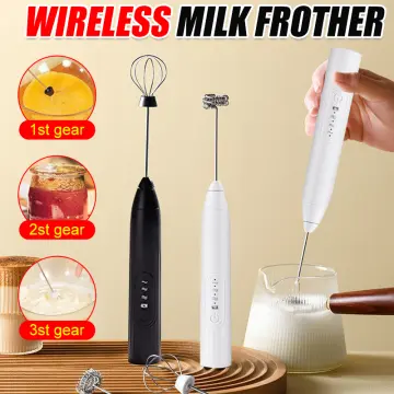 Electric Milk Frother Stick Portable Mini Drink Mixer Coffee Brush