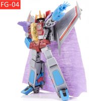 In Stock   JINBAO Transformation FG-04 FG04 Starscream False Eperor Air Craft With Stand And Cape Crown Action Figure With Box