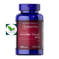 NEW Puritans Pride Apple Cider Vinegar 600 mg / 200 Tablets