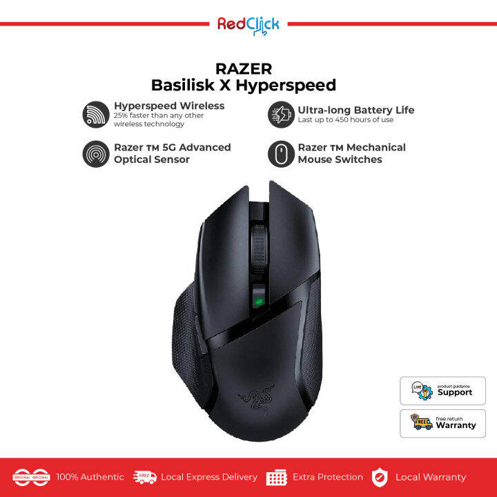 Razer Basilisk X HyperSpeed Wireless Mechanical Mouse Switches 5G
