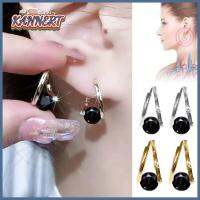 KANNERT 2Pcs มีประสิทธิภาพดี Lympus Magne therapy Germanium Earrings ทองแดงทองแดง สีดำสีดำ ต่างหูระบายน้ำเหลือง ลดกระหน่ำ ต่างหูสตั๊ดหู ต่างหูแบบฝังเข็ม สำหรับผู้หญิง