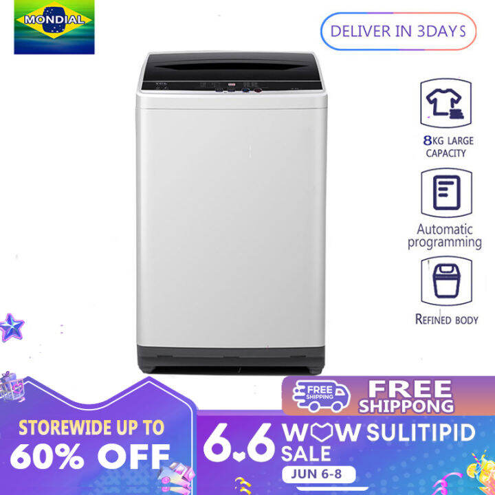 【New stock arrival】MONDIAL Fully automatic washing machine, Top Load