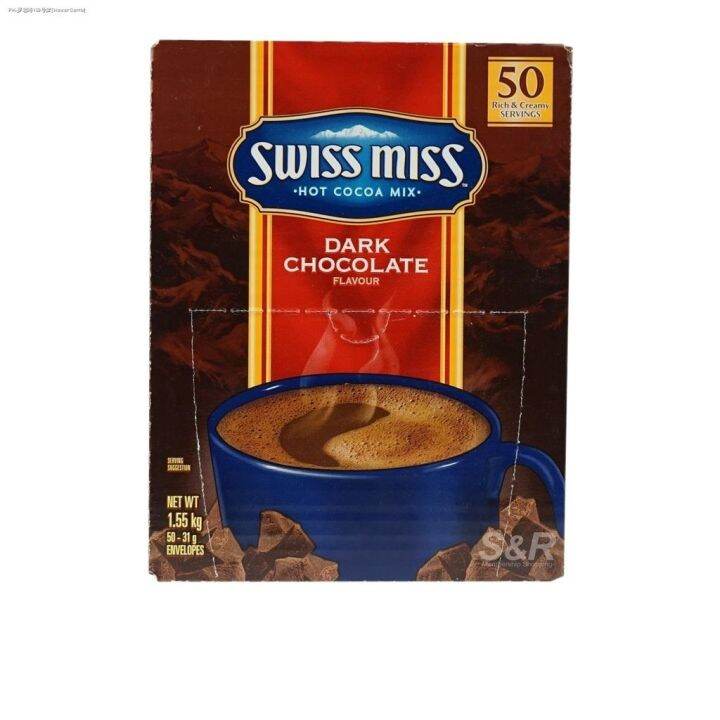 Swiss Miss Dark Chocolate Hot Cocoa Powder Mix 50 Servings ☑ Lazada Ph