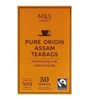 Marks &amp; Spencer Pure Origin Assam มาร์ค แอนด์ สเปนเซอร์ เพียว ออริจิน แอสซัม (นำเข้าจากอังกฤษ) 50 Teabags.