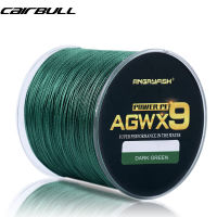 เหยื่อตกปลา Angryfish Agwx9 500เมตร Senar Pancing Pe แข็งแรงทนทานต่อการเสียดสีอุปกรณ์เชือกถักตกปลา