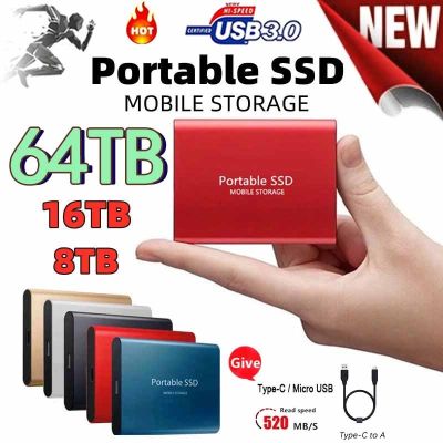 Original Ssd Hard Disk 64TB 2TB SSD 2.5 Inch 500GB Hard Drive Drive Hard Disk Portable Electronics for Laptops Mobile Phones