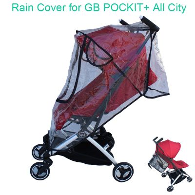 1:1อุปกรณ์เสริมรถเข็นเด็กทารกเสื้อคลุมกันฝนหน้าฝนฝาครอบป้องกันฝุ่นปกกันลมสำหรับ POCKIT GB + City Cybex Libelle