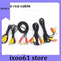 ixoo61 store 1meter Audio 2 3 RCA Cable male to 2 3 RCA female Jack Plug Stereo to 2RCA 3RCA Socket AV Adapter connector cord  Media Player