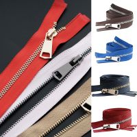 ❇♨✺ 5 Auto Lock Nylon Zippers With Metal Head 85cm Jacket Long Zipper for Tailor Sewing Crafts Close-End Zippers Sewing Tool