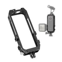 ๑ PULUZ Is Suitable For Insta360 ONE X2 Metal Rabbit Cage Panoramic Camera Protection Frame With Cold Shoe Seat