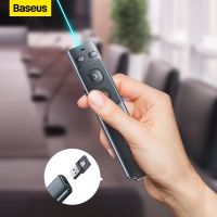 Baseus Presenter Wireless Pointer Universal 2.4GHz รีโมทคอนโทรลสำหรับ Mac Win Projector Powerpoint Presenter ปากกานำเสนอ