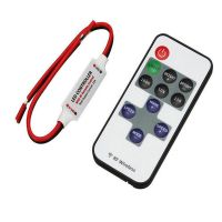 ❅№ Mini DC12V Led Controller Dimmer 12A Wireless RF Remote to Control Single Color Strip Lighting 3528 5050 led strip