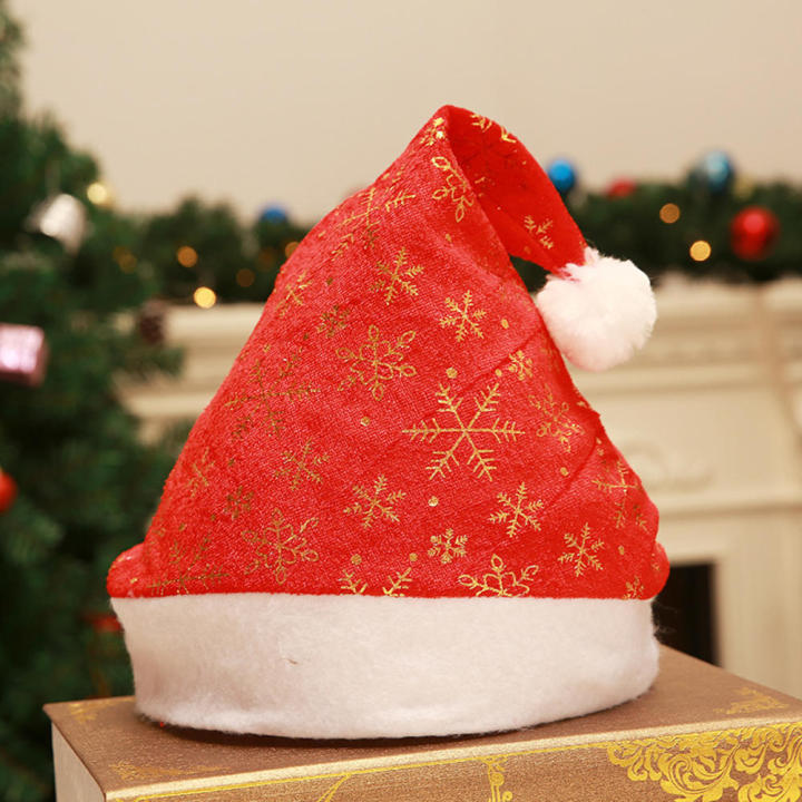 christmas-decoration-hat-with-red-and-gold-colors-and-silver-decorations-red-and-gold-velvet-hat-for-christmas-decorations-printed-christmas-hat-with-red-and-gold-velvet-christmas-decoration-supplies-