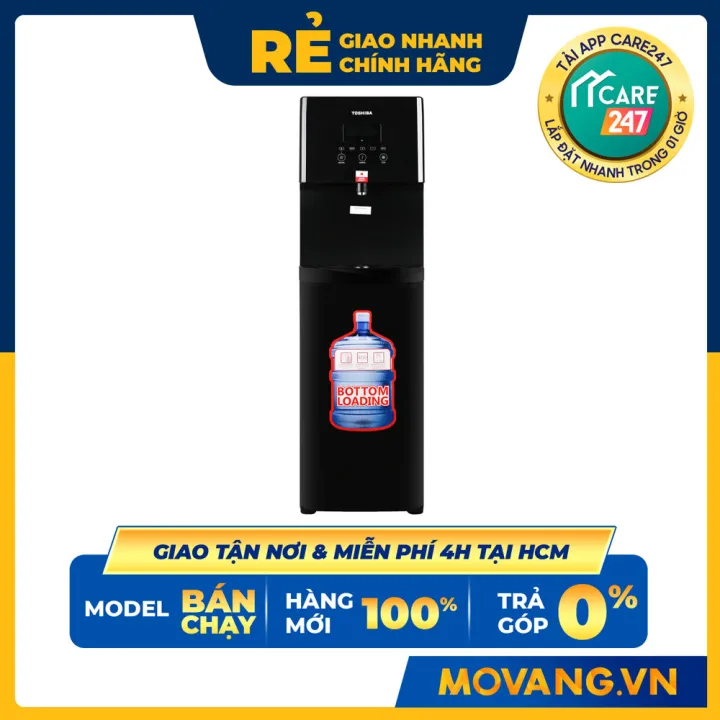 [HCM][TRẢ GÓP 0%] Cây nước nóng lạnh Toshiba RWF-W1830BV(K) - Hệ thống làm lạnh:Bằng máy nén cho độ lạnh sâu tiết kiệm điện - Chất liệu bình chứa:Inox 304
