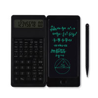 Foldable Calculator &amp; 6 Inch LCD Writing Tablet Digital Drawing Pad 10 Digits Display with Stylus Pen Erase Button Lock Function