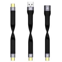 13CM Ultra short USB C Cable USB 3.1 Gen.1 USB 3.0 A male to USB C To Type c male fast charger sync data OTG cable 10Gpbs 5A 60W