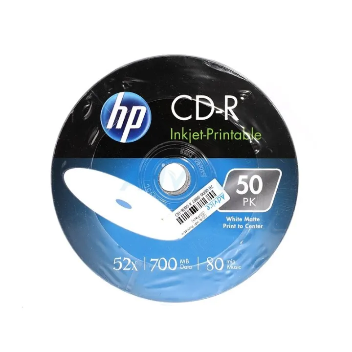 CD-R HP Printable (50/Pack) | Lazada.co.th