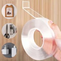 ๑▼ 1/3/5M Nano Tape Double Sided Tape Transparent Reusable Waterproof Adhesive Tapes Cleanable Kitchen Bathroom Supplies Tapes