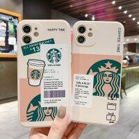 เคส Huawei Mate 60 50 Pro 20X20 30 Lite แฟชั่น Starbucks เคสป้องกันลายเลนส์ซิลิโคนนุ่มสีขาวขอบตรง