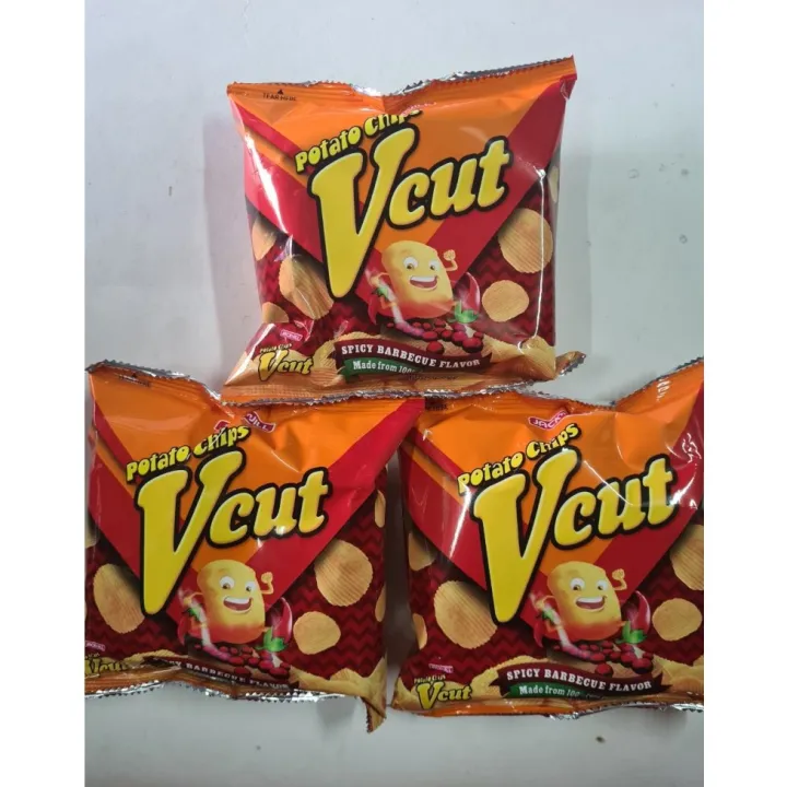 3 Packs V Cut Spicy Bbq Flavor 25g Lazada Ph 6095