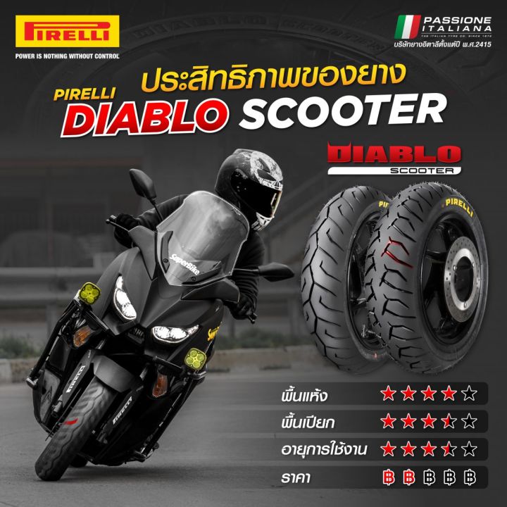 ยางมอเตอร์ไซค์-pirelli-diablo-scooter-ยางไซต์-14-15-สำหรับ-x-max-forza