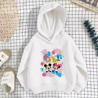 2023 NEW Daisy เด็ก Hoodies สำหรับสาวเสื้อผ้า Stitch เสื้อ Pullover Kawaii อะนิเมะการ์ตูนเด็กเสื้อลำลอง