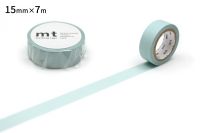 mt masking tape pastel turquoise (MT01P490) / เทปตกแต่งวาชิ สี pastel turquoise แบรนด์ mt masking tape ประเทศญี่ปุ่น