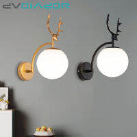 ลูกแก้ว Led โคมไฟติดผนังทองโมเดิร์นนอร์ดิก Minimalist Sconces แสงที่อาศัยอยู่ห้องนอนข้างเตียงตกแต่งตารางการแข่งขันกระจกไฟ