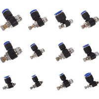 12pcs Air Pipe Quick Plugging Joint Tube Connectors Pipe Hose Quick Connector Supplies Pipe Fittings  Accessories