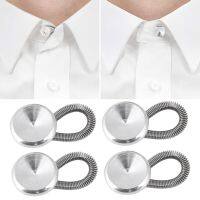 1pc/6Pcs Collar Extenders Metal Buttons Jeans Pants Waist Stretch Shirt Suit Tie Neck Expanders Flexible Lock Lengthen Buckle Haberdashery